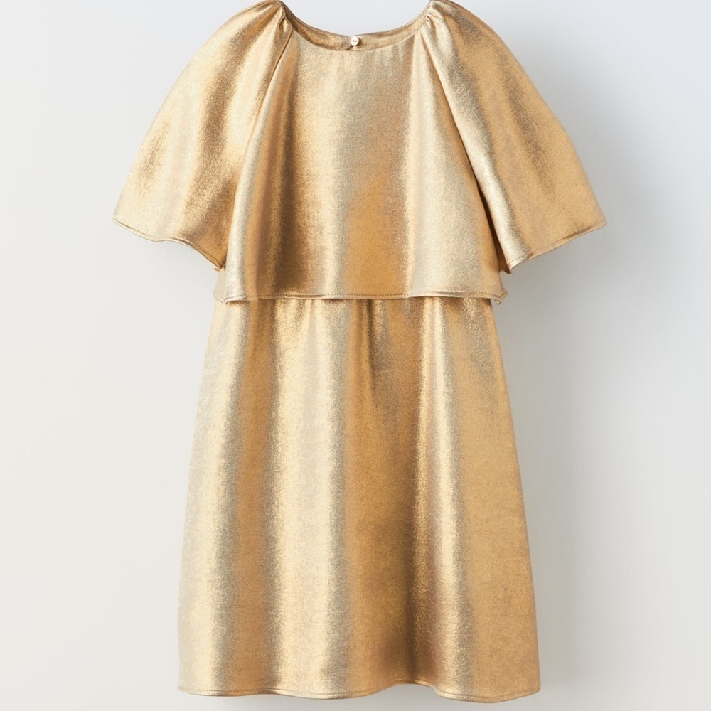 Zara Shiny Layered Dress